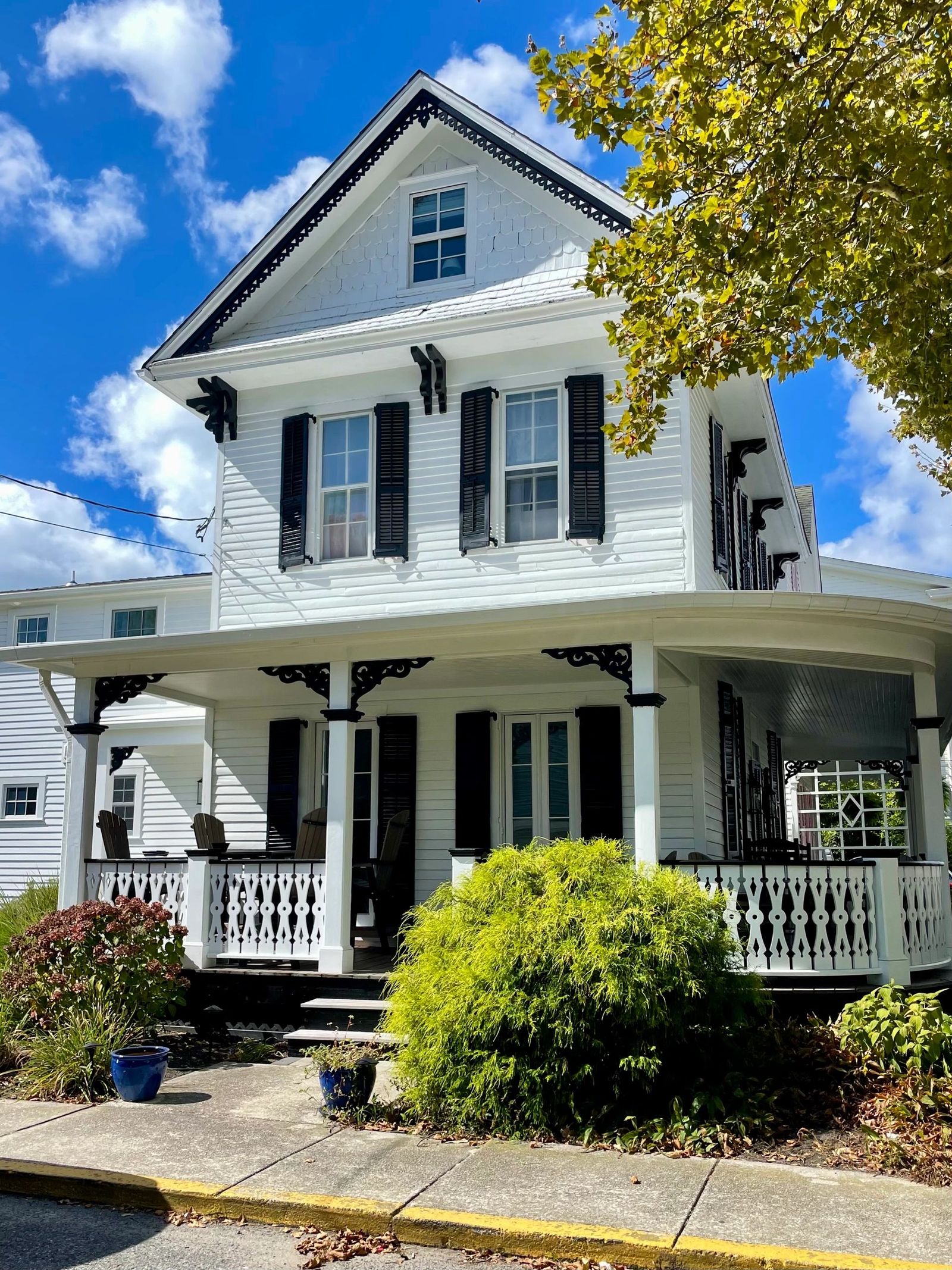 Front of the house and wraparound porch